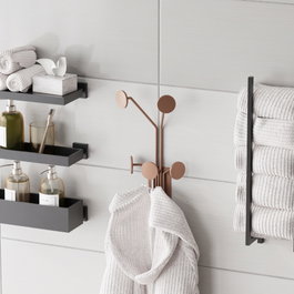 Wallity Giraffe-C Gancho de pared metálico color cobre